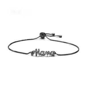 Mom To Be Boy Girl Mama Letters Black Bracelet